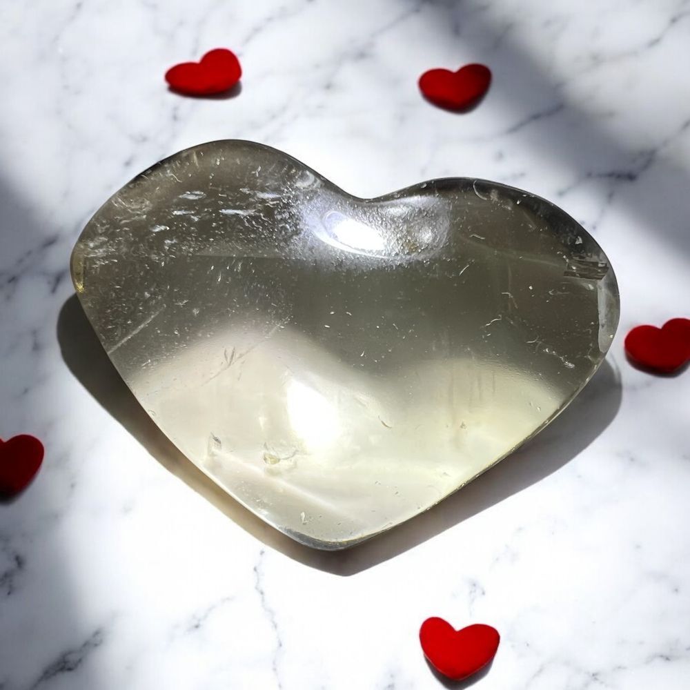 Citrine Crystal Heart‎ Carving